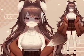 make 2d vtuber model anime live2d vtuber model  vtuber rigging