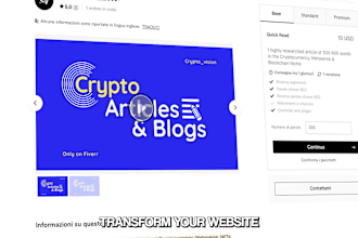 write SEO articles on crypto, nft, blockchain, and stocks