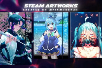 make animated steam artwork showcase for your steam profile