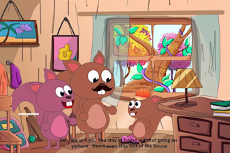 create 2d kids animation, nursery rhymes and video animation for kids