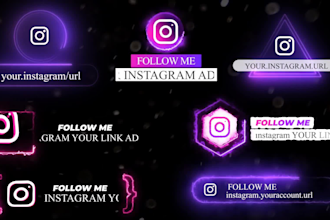 do 10 4k social media lower third title animation in 12 hours