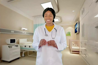 be your professional medical spokesperson in a labcoat