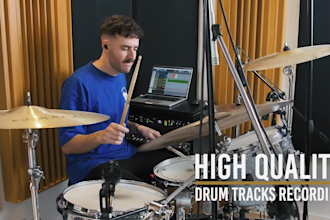 record professional HQ drums for your song