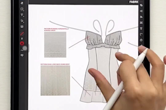 design a detailed clothing tech pack, tech pack with flat sketch and spec sheet
