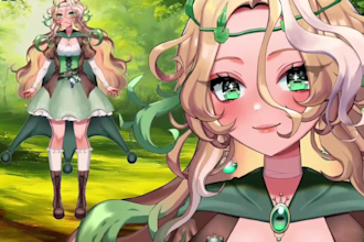 design and rig pro vtuber character in live2d, for vtuber model and vtube studio