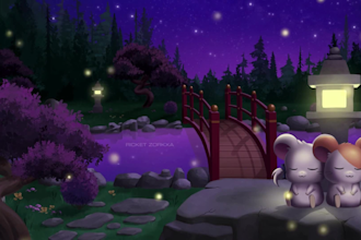 draw your detailed character with an exquisite background