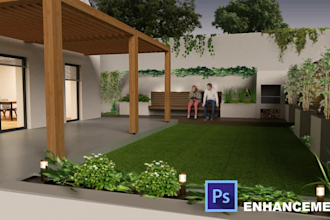 improve your architectural renders and visualizations by photoshop