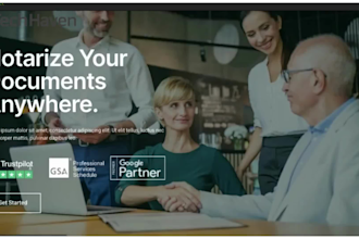 notarize documents remotely and design notary, lawyer, attorney websites, leadsa