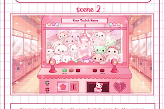 twitch animated gaming overlay vtuber overlay sub badges stream packs