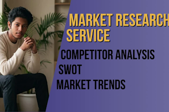 do market research, swot analysis, and competitor research