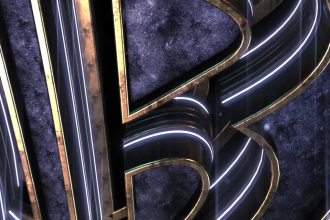 3d metallic glow cinematic epic logo reveal intro