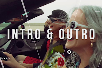 do youtube intro video, outro or promo video