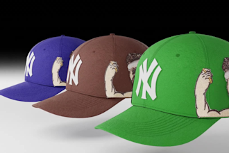 create stunning 3d cap 3d hat 3d sportwear 3d fashion animation 3d brand design