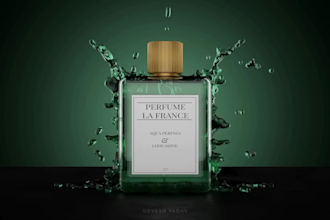 create 3d perfume animation, perfume bottle, cgi and luxury product video