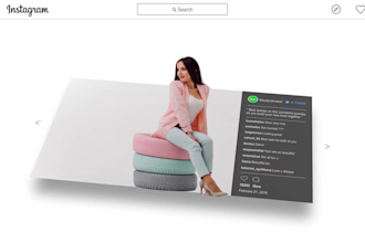 make instagram theme 3d photo slideshow