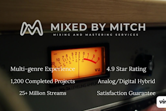 mix, master, and pitch correct your new single all genres