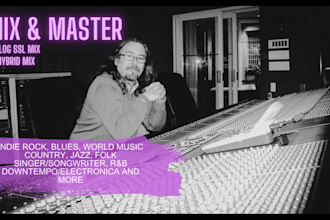 mix and master your blues, indie , world music song
