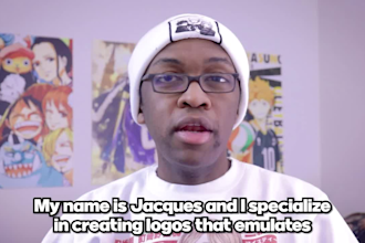 design a logo that emulates any anime or manga