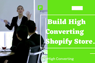 build branded one product shopify store, dropshipping store