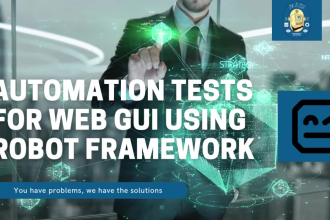 develop automation tests for web gui using robot framework