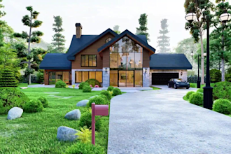 design 3d interior, exterior with realistic rendering