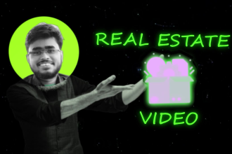 edit real estate and construction video with motion graphics