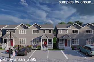 model, architectural 3d rendering, plan design, 360, animation walkthrough video