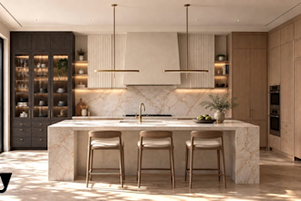 design bespoke kitchens with detailed cabinetry drawings