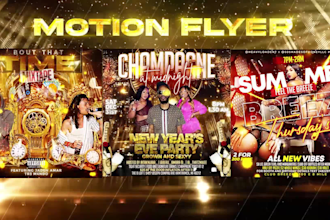 make amazing motion flyer with flyer design