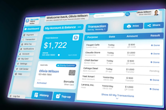 create 3d dashboard animation for your web and app previews