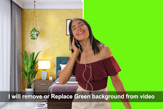 remove your green screen video background