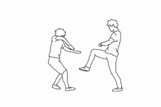 do 2d line art animation, game character, anime or line art colour, line art