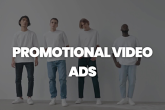 create promotional video ads or short video ads for marketing commercial