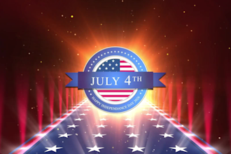 create a 4th of july independence day video with your logo in 6 hours