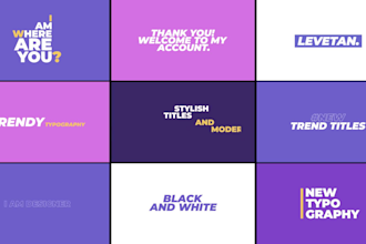 create custom kinetic typography animated video