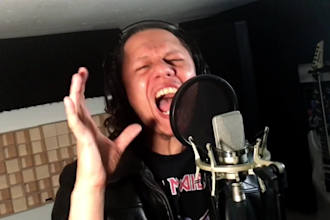 sing powerful rock, metal, hard rock vocals on your song