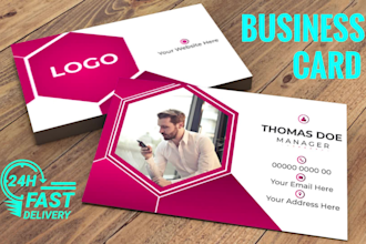 do professional business card design within 6 hours