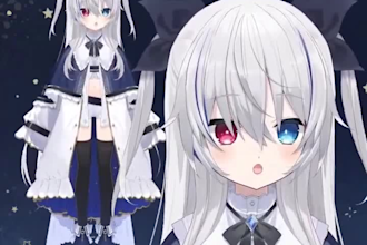 draw and rig female or male live2d model, vtuber model, anime art for vstreamer