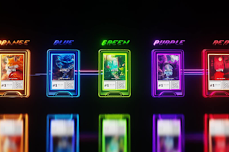 customised unique 3d animated membership pass card nft token