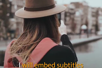 add perfectly synced english or urdu subtitles and captions
