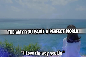 create lyrics music video animated lyrics music video for songs