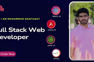 build your web apps using, html, js, angular ts, node js, and mongodb