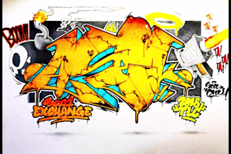 create original custom graffiti with your name or logo