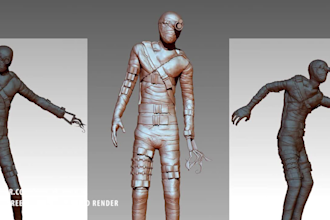create 3d modeling character and product model