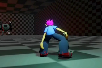 design low poly retro 3d game character and props in psx ps1 ps2 style vr