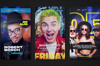 create eye catching motion posters and animated flyers