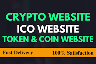 design cryptocurrency website crypto landing page ico website by wordpress
