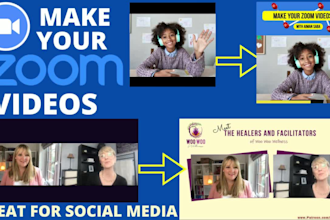 professionally edit zoom, social media, and business videos
