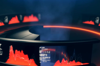 create this futuristic high tech logo intro or outro for you