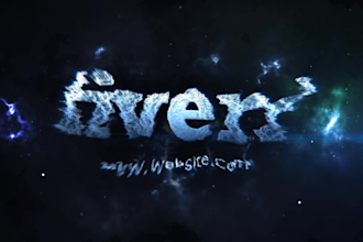 create cinematic intro with dispersion effect in space